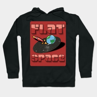 Flat Space Universe Rocket Birthday Gift Hoodie